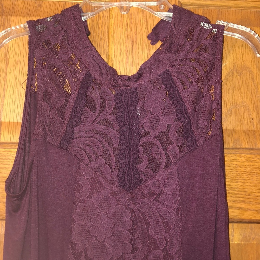 Dark purple tank top
